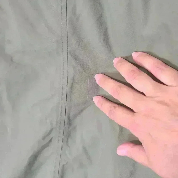 Lands End Goosedown green parka, coat, jacket, Size 6-8 S/P - Picture 6 of 13